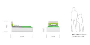 Hot Bán Chất Lượng Cao Home Phòng Ngủ Với Lưu Trữ Trẻ Em Duy Nhất Cao Box Bảng Giường - Product Image 6