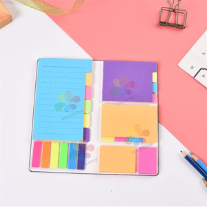 Logotipo personalizado Color Splitter Auto-adesivo Sticky Notes Set Pack Priorizar com codificação colorida Scrapbook <span class=keywords><strong>Memo</strong></span> Ped