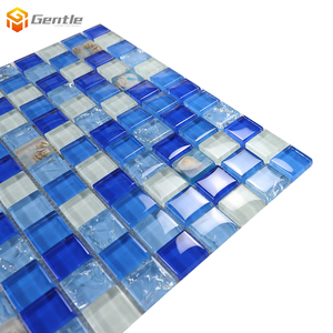 Nóng bán sang trọng vỏ trang trí thiết kế hình vuông Tinh thể thủy tinh khảm tường gạch cho tường trang trí - Product Image 4