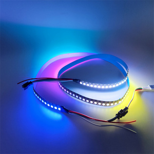 5m WS2811 WS2812 ws2812b DC12V 24VRGBファンタジー<span class=keywords><strong>LED</strong></span>ライトストリップ144leds 5V12mmアドレス可能なフレキシブル<span class=keywords><strong>LED</strong></span>ストリップライト