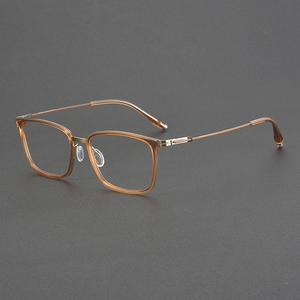 202502 Kính Mắt Titan Khung Vuông Kính Quang Học Khung Titan Mùa Xuân Bản Lề Kính Mắt Cho Nam Giới Phụ Nữ Screwless Kính - Product Image 2