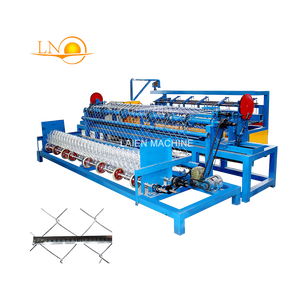 Fabrik preis Voll automatische Diamant-GI-Drahtgitter-Maschendrahtzaun-Webnetz-Zaun herstellungs maschine mit SPS-Kern komponenten - Product Image 1