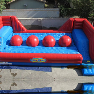 Factory Price Inflatable Jumping Big Ball Interactive <strong>Leaps</strong> and <strong>Bounds</strong> Wipeout Inflatable Obstacle Course for Adults - Product Image 1