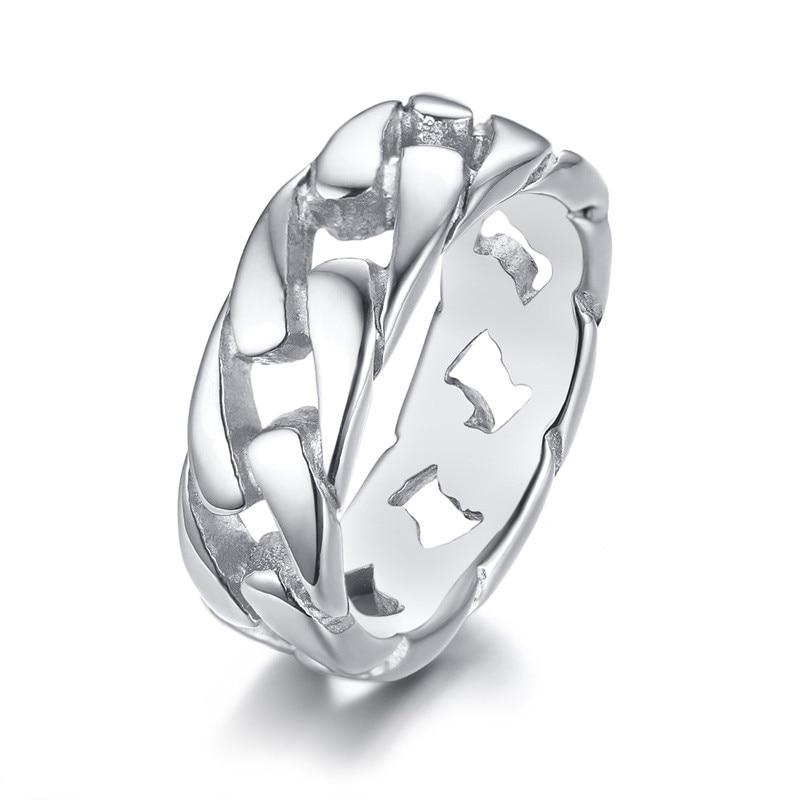 Bague lien cubain Sliver
