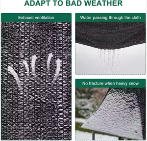 1x4m marrone parasole da balcone rete addensare la copertura dello schermo della Privacy resistente agli agenti atmosferici rete di recinzione del giardino realizzata in HDPE e plastica PP - Product Image 5