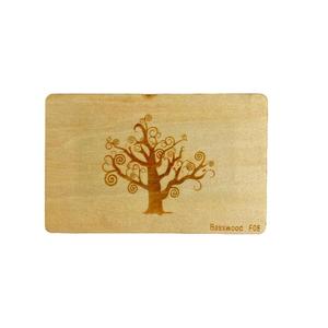 Hochwertige benutzer definierte Handwek naturliche Holz scheiben Karte RFID NFC Bambus boş Visitenkarte schwarze Walnuss Kar
