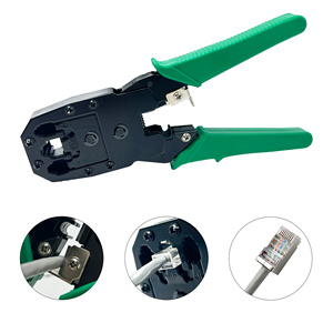 Ethernet onarım sıkma aracı modüler tak seti Cat5e Cat6 8P 6P RJ45 RJ11 RJ12 LAN kablo test cihazı ağ aracı kiti - Product Image 4
