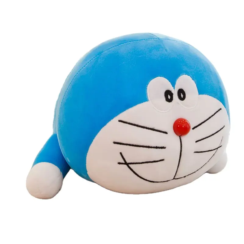 Brinquedo de pelúcia de pelúcia de brinquedo de pelúcia de gato de brincar, brinquedo de pelúcia personalizado de alta qualidade, macacão azul, desenho animado, de alta qualidade