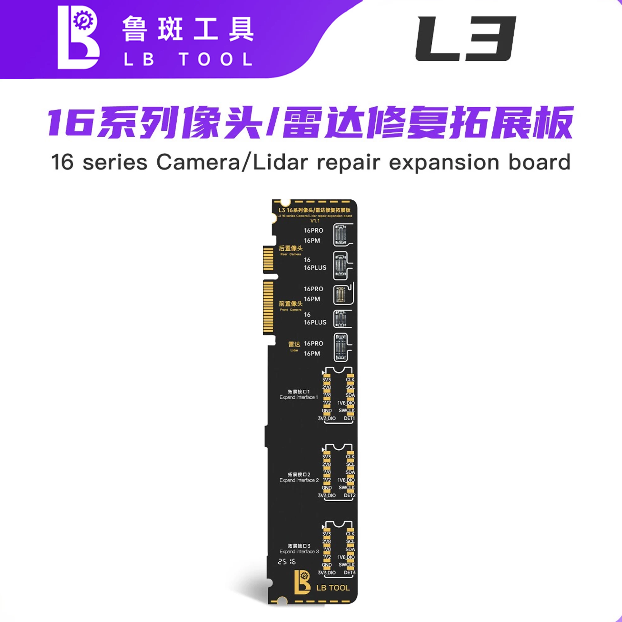 Luban L3 Front & Rear Camera/Radar Expansion Board 16 Series