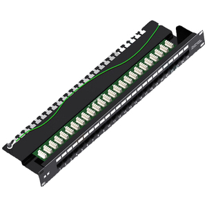 Panel de conexión de telefonía de montaje en rack 1U de 25 puertos | Cableado universal de telecomunicaciones para centros de datos y redes empresariales - Product Image 1