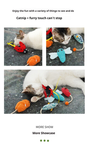 Joysing Self-Grinding Plüsch Katzenminze Kau spielzeug für Langeweile Relief Cats' Pet Supplies