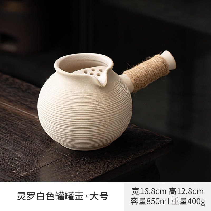 Bouilloire blanche pour bidon de 800 ml de graisse.