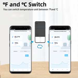 Alarma de uso doméstico Red inalámbrica infrarroja de alta precisión Tuya WIFI higrómetro de detección remota - Product Image 4