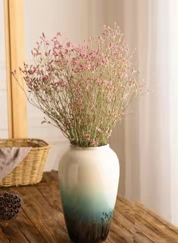 Modern simple creative flower arrangement ceramic dried flower vase floral decoration