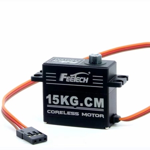 Высокоскоростной сервопривод Feetech FT9015M 6 В 15,5 кг PWM цифровой микро сервопривод металлический редуктор Бессердечный двигатель сервопривод для 1/10 радиоуправляемого автомобиля/robotyka - Product Image 3