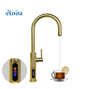 電気4 in1ブラッシュドゴールド沸騰水タップキッチンシンク用純水タップ - Product Image 1