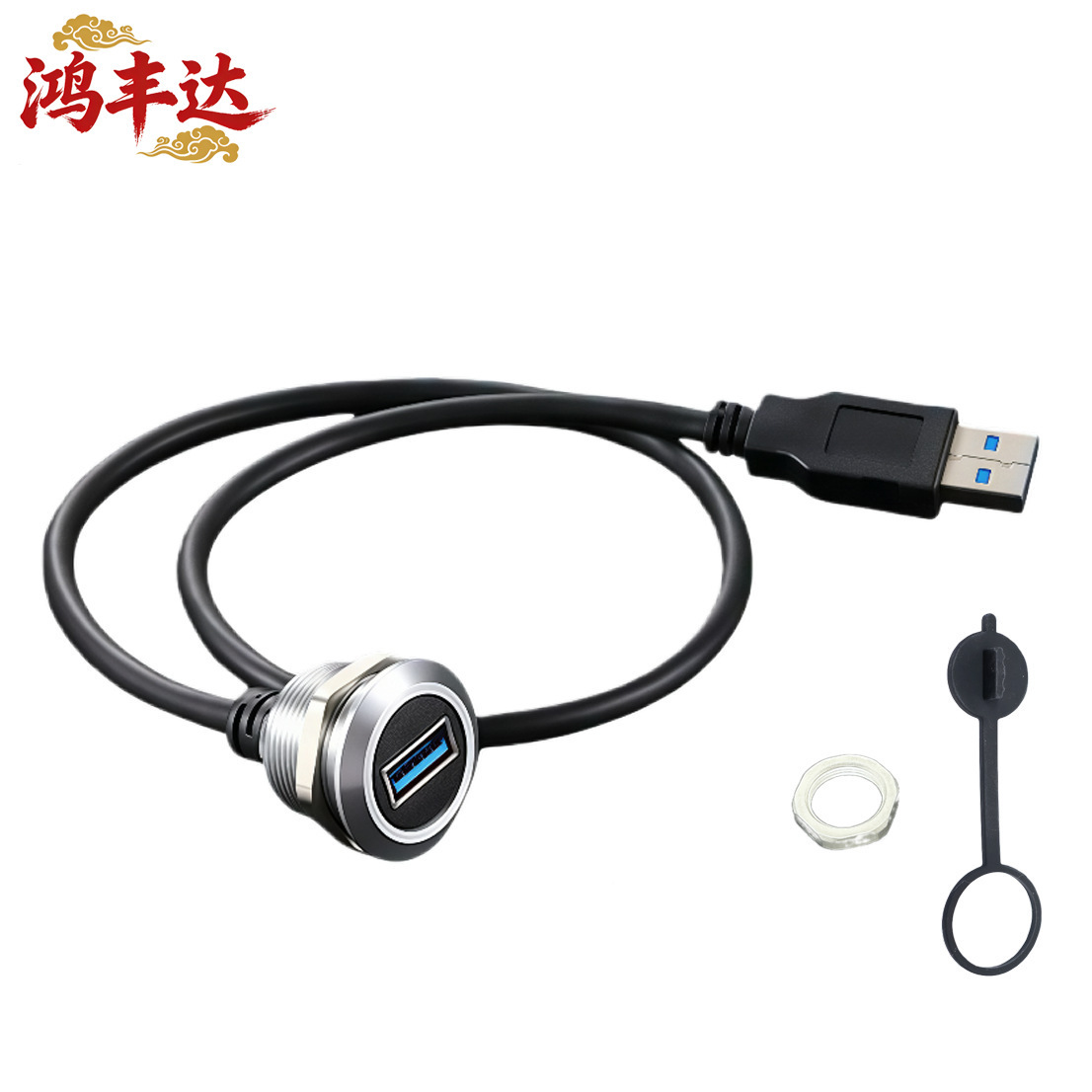 USB rotondo 30 maschio-femmina