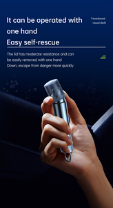 DRC 2-in-1 hợp kim khẩn cấp an toàn búa xe thoát công cụ cửa sổ kính ngắt dây an toàn cắt 1 năm bảo hành cho xe cứu hộ - Product Image 5