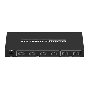 4K 60Hz HDMI True Matrix 4x2 HDMI True Matrix HIFIオーディオ、オーディオエクストラクターサポート7.1/5.1 Ultra HD 3DHDMIマトリックス - Product Image 4