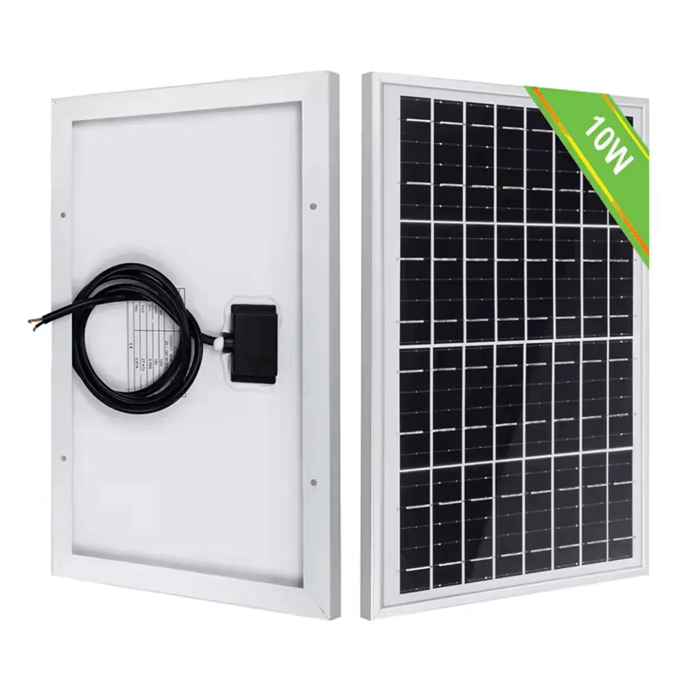 Buy Mono Crystalline Solar Panel From China Photovoltaic Glass Price 10 watt Solar Panel Without Frame Paneles Solares 12v 10w