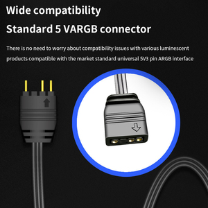 TISHRIC ARGB <strong>Controller</strong> 5V 3 Pin SATA Power Supply RGB Control Cable CPU Cooler Cooling PC <strong>Computer</strong> RGB Sync Cable-in - Product Image 4