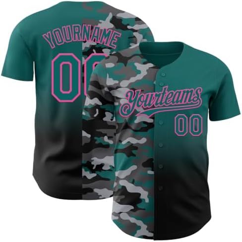 Camo-teal Green and Black