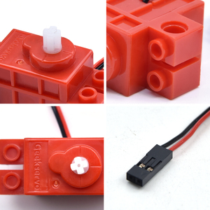 Geek servo Red Servomotor für Arduino für Mikro bit für Raspberry Pi Smart Car Robot Servomotor Kompatibel mit Lego