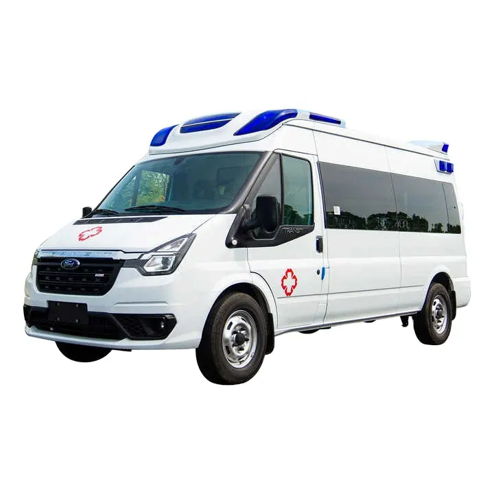2024 nouveau Ford V348 7-8 ambulance sièges ambulance hôpital véhicule 4x4 ambulance avec civière de haute qualité à vendre
