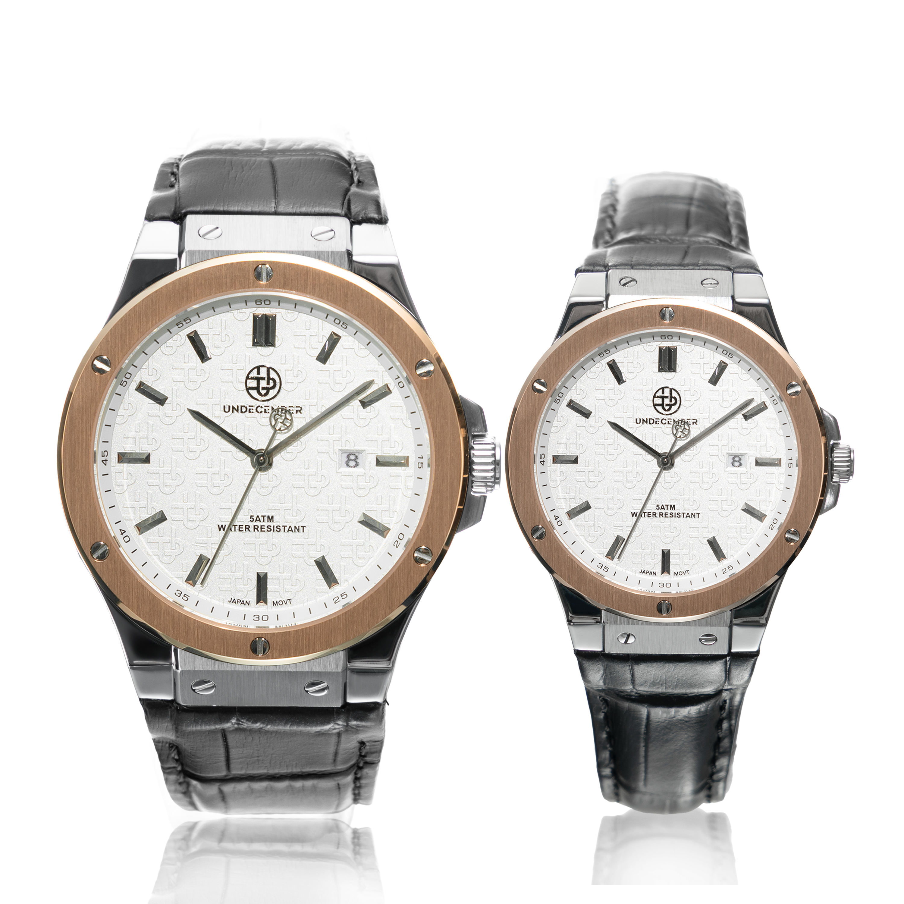 Argent + Or Rose & Blanc - F