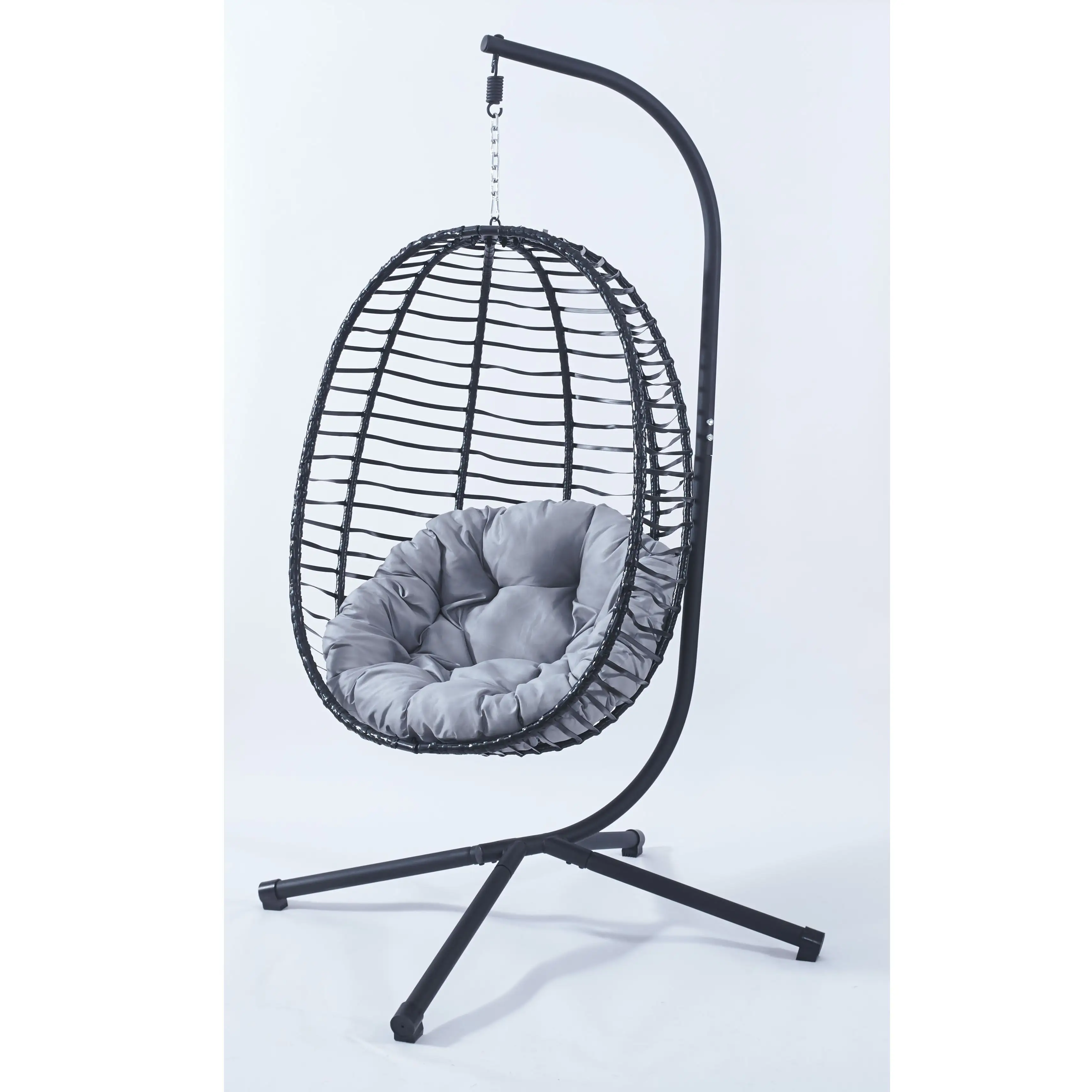 2023 डिजाइन विकर टोकरी कुर्सी विंटेज बच्चे के लिए आकार बच्चों झूल footrest के साथ नारंगी बच्चे घोंसला अंडा कुर्सियों खड़े हो जाओ