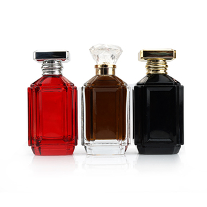 Wholesale Black Square <strong>100</strong> <strong>ml</strong> Perfume Bottle Design Refillable Empty Luxury Glass Perfume Bottle with <strong>Box</strong> - Product Image 1