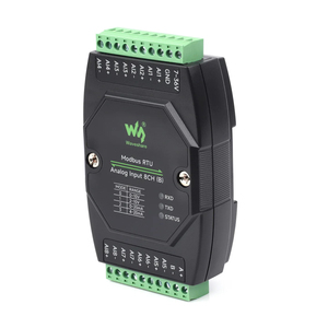 <strong>Modbus</strong> <strong>RTU</strong> <strong>Analog</strong> <strong>Input</strong> 8CH (B) Waveshare Industrial <strong>Modbus</strong> <strong>RTU</strong> 12-bit High-precision Supports Voltage and Current Acquisition - Product Image 1