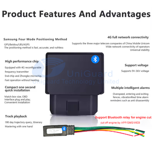 Obd GPS Tracker 4G White Label Software Support Personalizar GPS Car Truckers el mejor con comandos Sms OBD ODB Jps Tracker - Product Image 3
