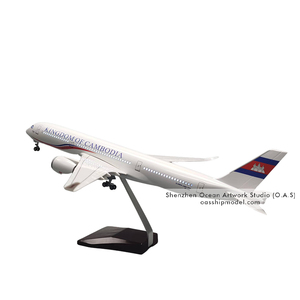 纪念品飞机模型飞机塑料空客A350柬埔寨航空公司1:142飞机模型用于收集和展示飞行员礼品 - Product Image 1