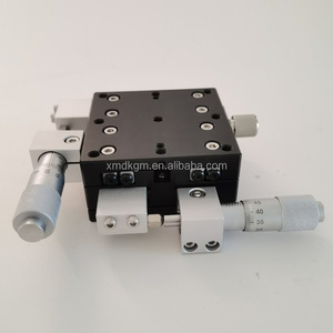 Nuevo 40*40mm Ajuste de precisión XY Cojinete de rodillos cruzados de dos ejes Mesa deslizante manual para etapas de traducción lineal manual - Product Image 1