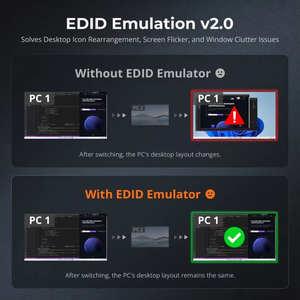 TESmart 8X1 HDMI KVM交换机8端口4K 30hz USB 2.0机架式EDID RS232局域网端口红外远程IP控制KVM扩展坞 - Product Image 4