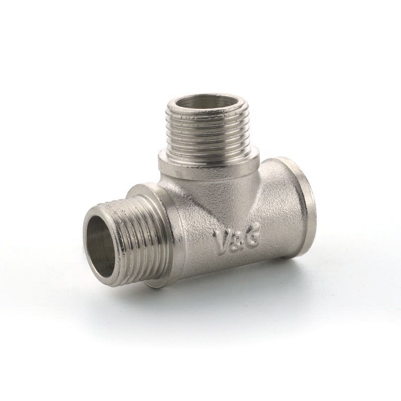 Manufacturer wholesale plumbing water pipe joint to wire 1/2in T joint fittings tee fittings
