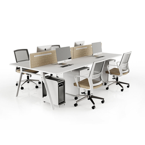 Mesa de oficina moderna de MDF, último Escritorio de ordenador con material metálico, escritorio de personal a la venta - Product Image 3
