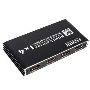 Divisor 8K HDMI de 4 puertos, 1 entrada y 4 salidas, duplicador de divisor de vídeo HDMI2.1 con HDCP2.3 para pantalla de 4 monitores, compatibilidad con Xbox PS4 - Product Image 2