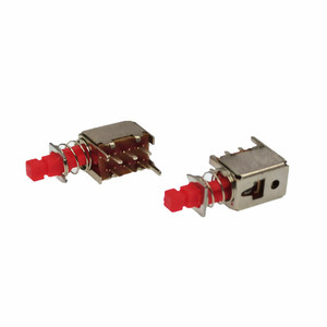 Rosso nero blu ad angolo retto del PWB terminale self lock no serratura a scatto push button switch - Product Image 3