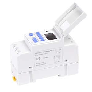 Elettronica Settimanale 7 Giorni Digitale Programmabile TEMPO di COMMUTAZIONE Relè di Controllo del Timer AC 220V 230V 12V 24V 48V 16A Montaggio Su Guida Din THC15A - Product Image 4