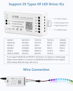 ESann iOS Android App беспроводной пульт дистанционного управления DC 5V 12V 24V SP108E светодиодная полоса Пиксельная светодиодная цифровая WIFI контроллер - Product Image 2