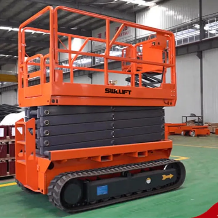 Elétrica Track Crawler Scissor Lift/Diesel rastreado Scissor Lift