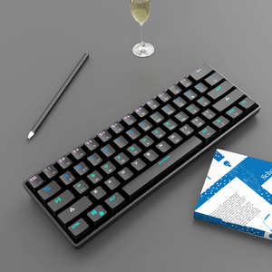 FV-DK61有线机械键盘61键无线双模C型电缆迷你游戏键盘 - Product Image 2