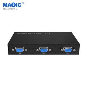 1080P Full HD Auto <strong>KVM</strong> VGA <strong>Switch</strong> <strong>2</strong> <strong>Input</strong> <strong>1</strong> <strong>Output</strong> USB2.0 HDMI Video Switcher Converter for Monitors Keyboard Mouse
