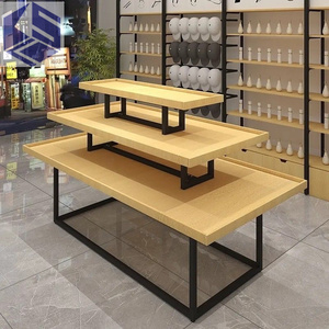 Shop <strong>Display</strong> Cabinet Supermarket Shelf Stacking Boutique <strong>Three</strong>-layer Flow <strong>Table</strong> Product <strong>Display</strong> - Product Image 2