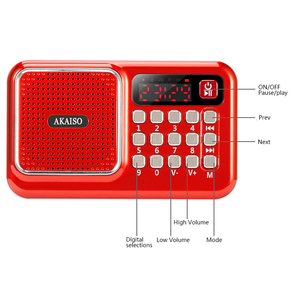 工厂价格便宜接收器内置说话便携式数字调频收音机 - Product Image 4