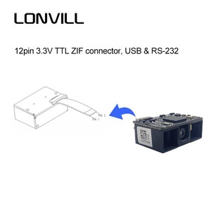 High Speed 2D <strong>Data</strong> <strong>Matrix</strong> Barcode Reader Module LCD Screen Industrial Automation Barcode Engine Wired Compact Mini <strong>Code</strong> <strong>Scanner</strong> - Product Image 4