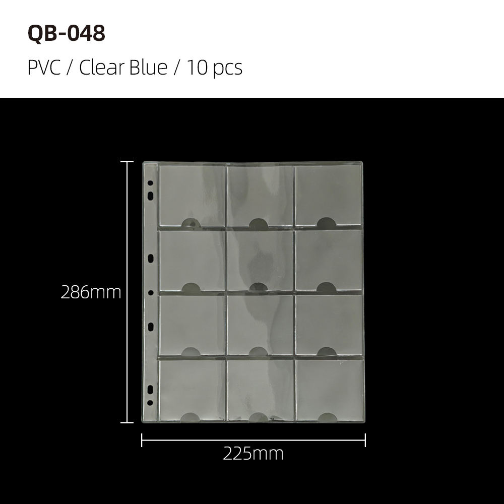 PVC - 12 bolsillos - 10 páginas/paquete