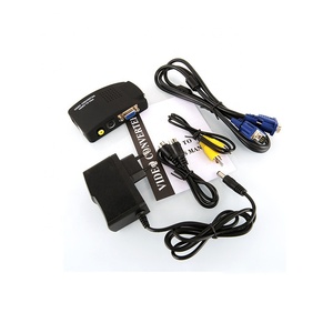 Convertidor de adaptador AV a VGA/Video a VGA Monitor USB Divisores de video Señal de TV Convertidor RCA a VGA